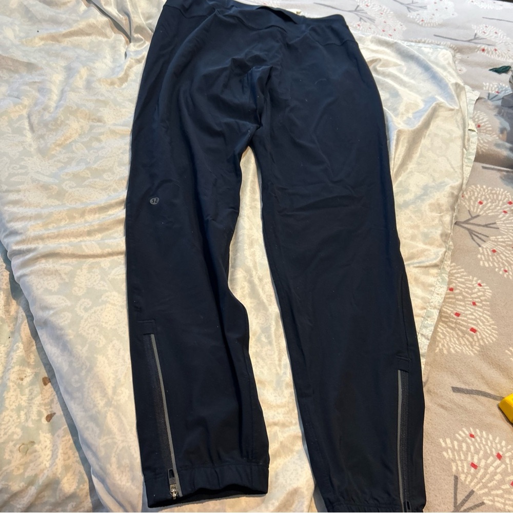 Lululemon athletica men Surge Jogger Small Navy Blue Zip Ankles Drawstring W Gym